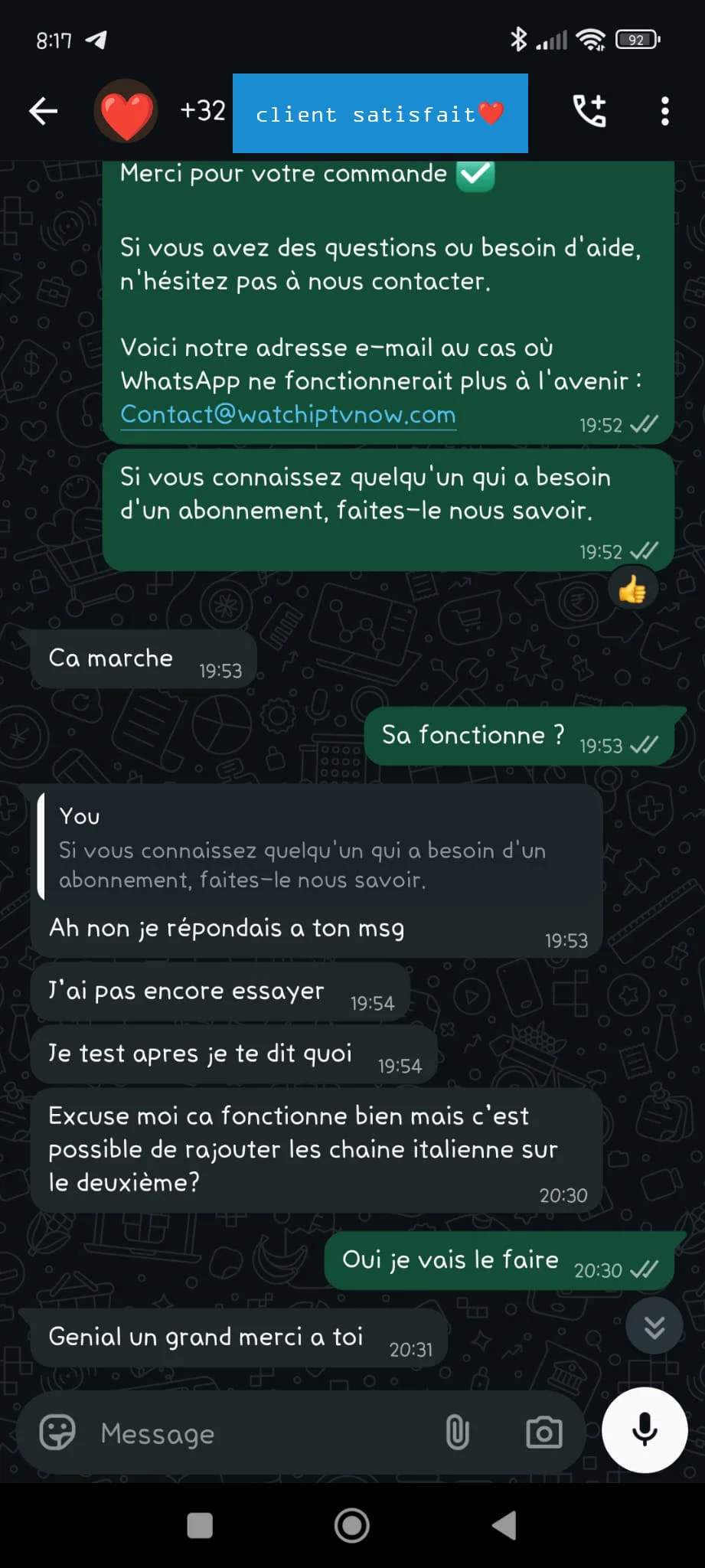 Avis WhatsApp Subscriber 6