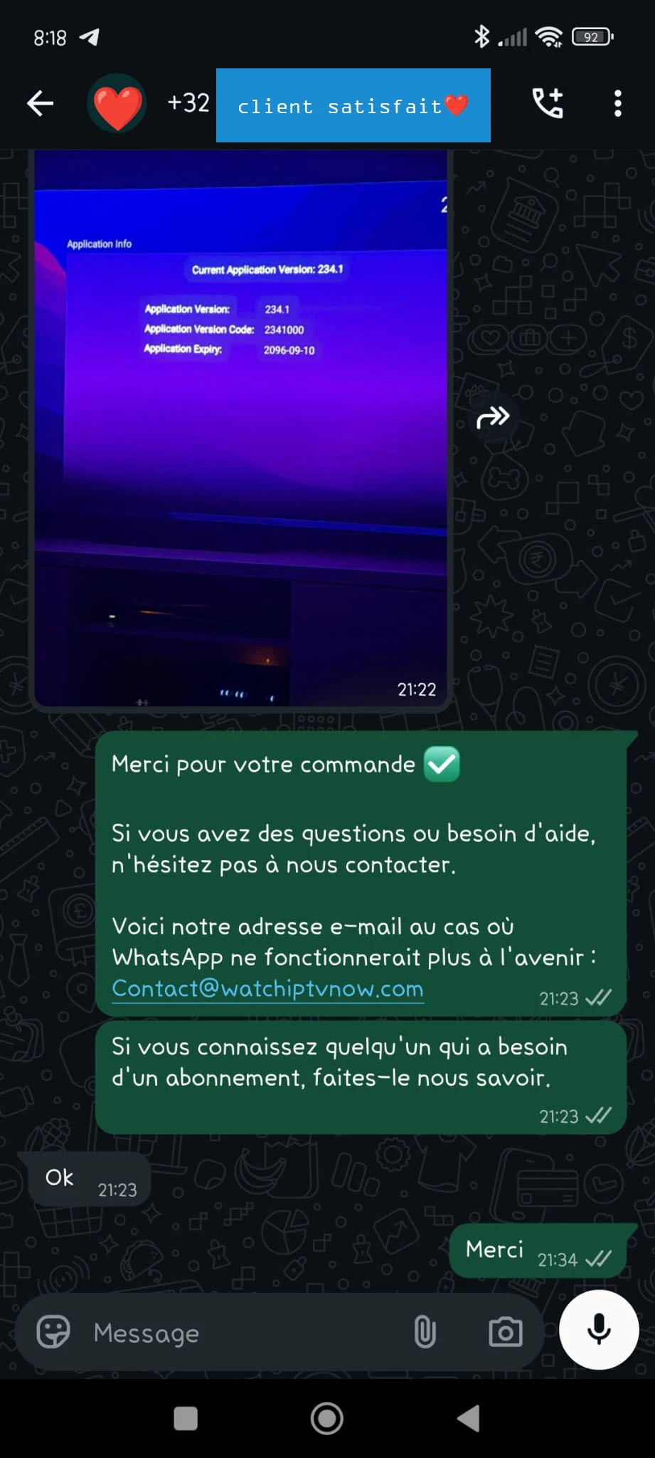 Avis WhatsApp Subscriber 9