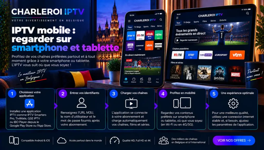 IPTV mobile : regarder sur smartphone et tablette