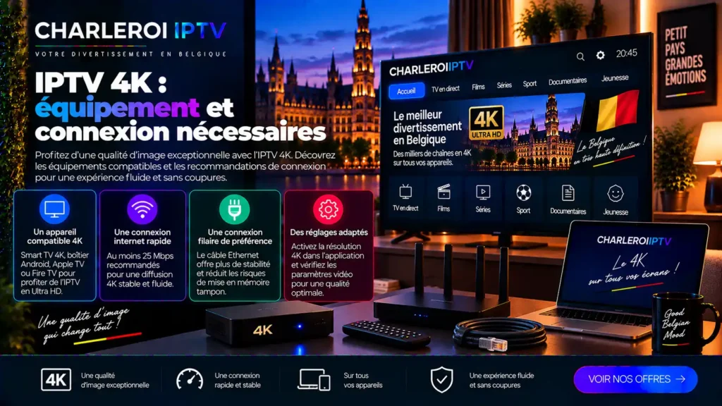 IPTV 4K : équipement et connexion nécessaires
