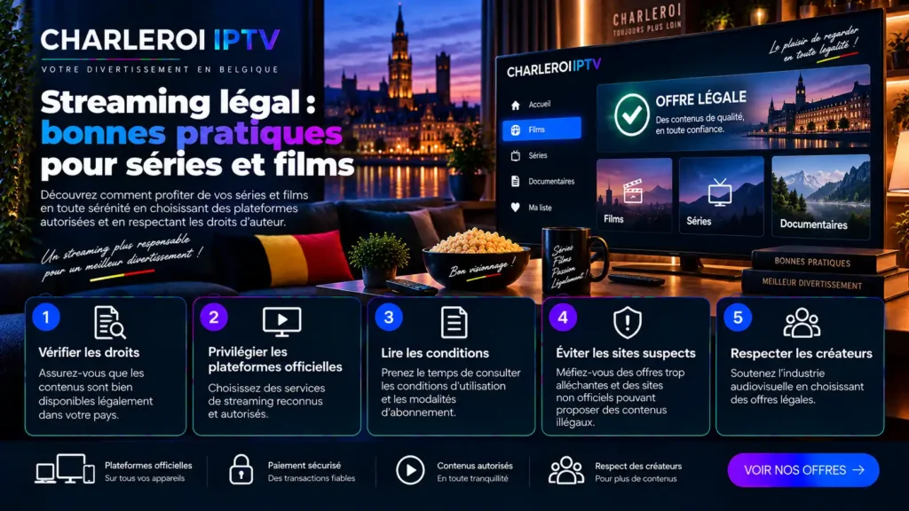 Streaming légal : bonnes pratiques pour séries et films
